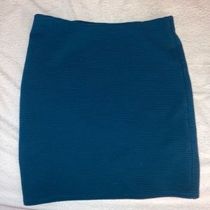 Teal Forever 21 Pencil Skirt
